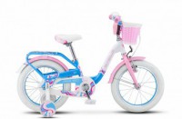 Детский велосипед Stels Pilot-190 16" V030 Белый розовый голубой 2022 - магазин СпортДоставка. Спортивные товары интернет магазин в Пятигорске 