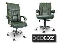Офисное массажное кресло EGO BOSS EG1001 Малахит в комплектации ELITE натуральная кожа - магазин СпортДоставка. Спортивные товары интернет магазин в Пятигорске 