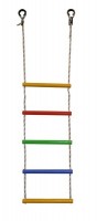 Детская веревочная лестница для ДСК 5 перекладин цвет радуга ЛВ5-3В - магазин СпортДоставка. Спортивные товары интернет магазин в Пятигорске 