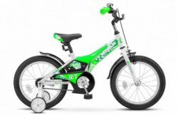 Детский велосипед Stels Jet 16" Z010 зеленый белый - магазин СпортДоставка. Спортивные товары интернет магазин в Пятигорске 