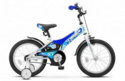 Детский велосипед Stels Jet 16" Z010 синий белый - магазин СпортДоставка. Спортивные товары интернет магазин в Пятигорске 